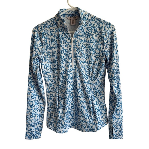 Tommy Bahama Golf & Tennis Blue Coral Reef Quarter Zip Pullover, Size XS - Picture 2 of 8
